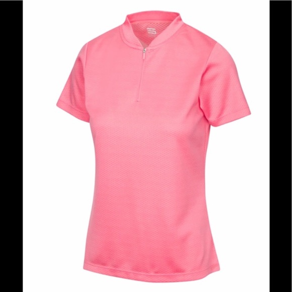 Three Sixty Six Women ‘s 1/2 Zip Short Sleeve Golf Polos Lot of 2 Size M - Picture 3 of 15